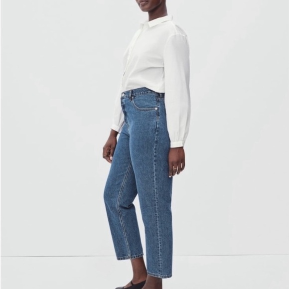 Everlane Curvy 90's Cheeky Straight Crop Jeans Size 25 - Picture 2 of 12